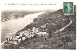 Ardèche : SERRIERES : Vue Générale, Quartier St-Sornin - Serrières