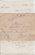 1873 - GENIE MILITAIRE En MARTINIQUE ! LETTRE De FORT DE FRANCE ! - Sellos De La Armada (antes De 1900)