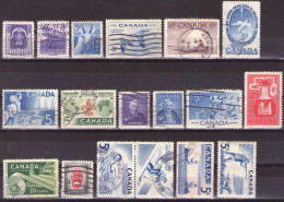 Canada 1955-1957 - ELIZABETH II  - USED - Usados