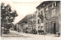 Ardèche : SERRIERES : Quai Jules Roche : Animée - Café De France - Serrières