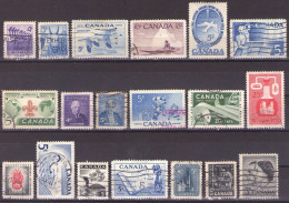 Canada 1955-1958 - ELIZABETH II  - LOT - USED - Used Stamps