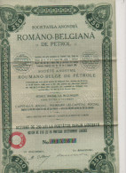 Romania Belgiana De Petrol -  Bucarest - 2 Actions  15260.15261. -  Fevrier 1908 - - Oil