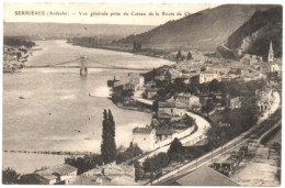 Ardèche : SERRIERES : Vue Générale Prise Du Coteau De La Route De Charnas - Serrières