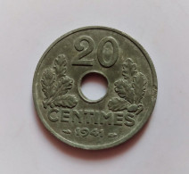 20 CENTIMES 1941 ZINC     N°33 D - 1 Franc