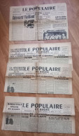 2 Exemplaires Du Populaire Du Rhône (1945) + 1 En Double +1 Du Populaire (1940) - General Issues