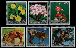 Zentralafrikanische Rep. 1986 - Mi-Nr. 1216-1221 A ** - MNH - Fauna & Flora - Centrafricaine (République)