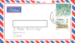 ZIMBABWE - AIRMAIL Ca 1991 HARARE - ANERBACH/DE / 1326 - Zimbabwe (1980-...)