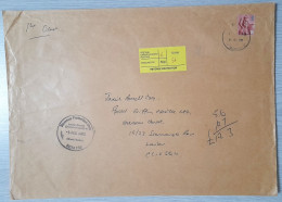 UK: Large Cover, 2002, 1 Stamp, Heraldry, Label & Cancel To Pay, Postage Due, Taxed, Revenue Protection (minor Creases) - Storia Postale