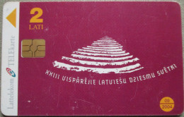 LATVIA TELEKOM LATTELEKOM PELEPHONE TELEPHONE PHONE TELEFONWERTKARTE PHONECARD CARTELA CARD CARTE KARTE COLLECTOR - Letland