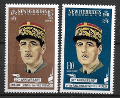 NOUVELLES HEBRIDES 1970 General Du Gaulle MNH - Ungebraucht