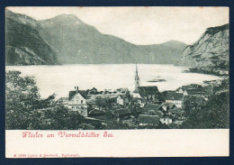 Uri. Flüelen. Ancienne église St.Georges Et St. Nicolas Au Bord Du Lac Des 4 Cantons. Port De Altdorf. Ca 1900 - Flüelen