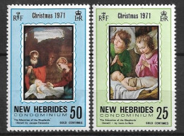 NOUVELLES HEBRIDES 1971 Christmas MNH - Ungebraucht