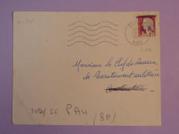 # 35 ALGERIE E.A  BELLE LETTRE ETAT ALGERIEN 1962 BONE A PAU  FRANCE  +E.A SURCHARGE BLEUE . DECARIS+ AFF. INTERESSANT- - Covers & Documents