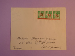 # 35 ALGERIE E.A  BELLE LETTRE ETAT ALGERIEN 1962 AFN A PONT MARIE+E.A SURCH. ROUGE . SUR BANDE  MOISSON.+NON OBLITERE - Lettres & Documents