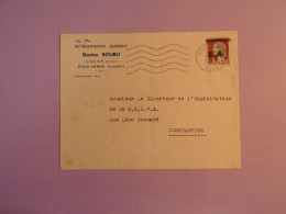 #35 ALGERIE E.A  BELLE LETTRE PRIVEE  ETAT ALGERIEN 1962 BONE A CONSTANTINE  +E.A SURCHARGE DECARIS .+AFF. PLAISANT + - Brieven En Documenten