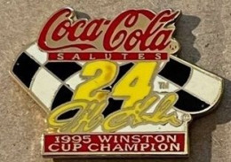 COCA-COLA - SALUTES - 1995 WINSTON CUP CHAMPION - 24H - DRAPEAUX DAMIERS - COURSE - COKE - COCA -       33) - Coca-Cola