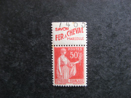 TB N° 283f, Neuf X. Avec PUB Supérieure " Fer à Cheval ". - Unused Stamps