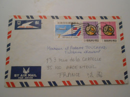 Taiwan , Lettre De Tapei 1982 Pour Argenteuil - Covers & Documents