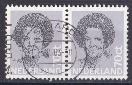 Pays Bas -  1980 - 89  Béatrix   Y&T  N °  1168  Double Avec Belle Oblitération - Gebraucht