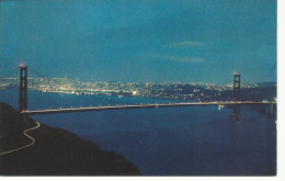 24590) USA CA San Francisco Golden Gate Bridge At Night - San Francisco