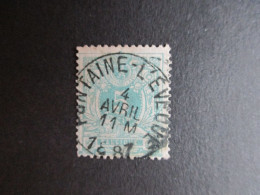 Nr 45 - Centrale Stempel "Fontaine-l'Eveque" - Coba + 2 - 1869-1888 León Acostado