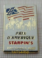PAT14950 PRIX D'AMERIQUE  VINCENNES 1992    PMU   COURSES HIPPIQUES En Version ZAMAC STARPIN'S - Casinos