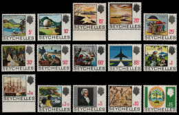 Seychellen 1969 - Mi-Nr. 259-273 ** - MNH - Geschichte Der Seychellen (I) - Seychelles (1976-...)