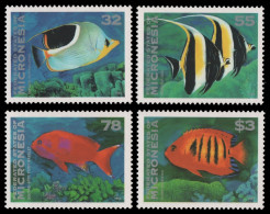 Mikronesien 1995 - Mi-Nr. 418-421 ** - MNH - Fische / Fish - Micronésie