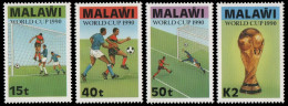 Malawi 1990 - Mi-Nr. 549-552 ** - MNH - Fußball / Soccer - Malawi (1964-...)