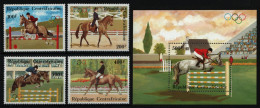 Zentralafrikanische Rep. 1983 - Mi-Nr. 956-959 A & Bl. 246 A ** - MNH - Olympia - Centrafricaine (République)