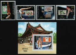 Zentralafrikanische Rep. 1988 - Mi-Nr. 1331-1334 & Block 441 ** - MNH - Olympia - Centrafricaine (République)