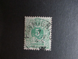 Nr 45 - Centrale Stempel "Harmignies" - Coba + 8 - 1869-1888 Leone Coricato