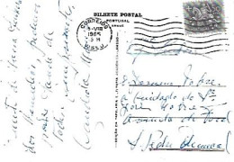 Portugal & Marcofilia, Lamego, Sanctuary Of Remedies, Facade, Viseu At São Pedro De Moel 1965 (9) - Cartas & Documentos