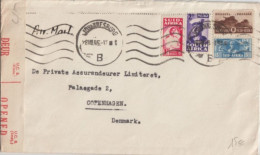 1945 - SOUTH AFRICA - ENVELOPPE CENSUREE De JOHANNESBURG => COPENHAGUE (DANMARK) ! - Lettres & Documents