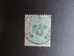 Nr 45 - Centrale Stempel "Jemeppe" - Coba + 2 - 1869-1888 León Acostado