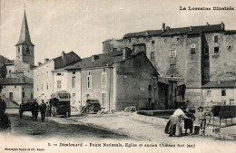 N°116863 -cpa Dieulouard -route Nationale- église Ancien Château- - Dieulouard