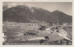 D8470) SEEFELD In Tirol A. D. Mittenwaldbahn Gegen Die Reitherspitze - ALTE FOTO AK - Häuser Bauernhof ALT - Seefeld