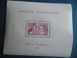 WF 1937 - Y/T BF1 " Exposition " Neuf*** - Neufs
