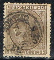 Sello 10 Cts  Alfonso XII 1878, Fechador MONTIJO (Badajoz Edifil Num 192 º - Usados