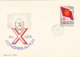 COMMUNIST PARTY CONGRESS, COVER FDC, 1969, ROMANIA - FDC