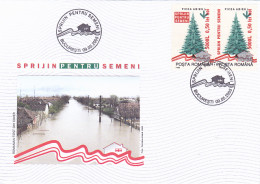 HELP FLOOD VICTIMS CAMPAIGN, COVER FDC, 2005, ROMANIA - FDC