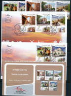 ISRAEL 2016 TOURISM IN JRUSALEM STAMPS MNH + FDC's + POSTAL SERVICE BULLETIN - Nuovi