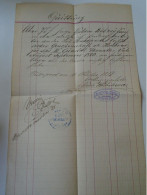 ZA470.25    Old Document - COFFEE  Sale - Quittung Receipt 75 Fl (gulden) 1880  Kutschera Mihály Budapest - Manuscrits