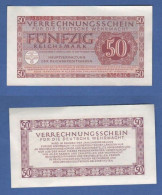 Germany 50 Reichsmark 1944 Biglietto Di Compensazione Wehrmacht Banknotes Germania Allemagne - Verrechnungsscheine - Dt. Wehrmacht