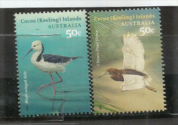 ILES COCOS  Héron Des Marais & échasse D'Australie.  2 T-p Neufs ** - Gru & Uccelli Trampolieri