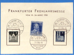 Allemagne Bizone - 1950 - Carte Postale De Frankfurt - G25158 - Lettres & Documents
