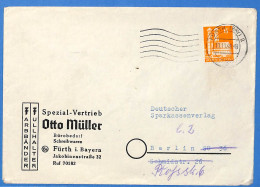 Allemagne Bizone - 1949 - Lettre De Furth - G25192 - Altri & Non Classificati