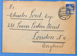 Allemagne Bizone - 1951 - Lettre De Stuttgart Aux England - G25204 - Andere & Zonder Classificatie