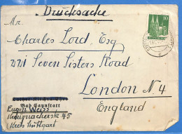 Allemagne Bizone - 1948 - Lettre De Stuttgart Aux England - G25207 - Autres & Non Classés