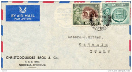 1956  LETTERA PAR AVION  NICOSIA - Cartas & Documentos